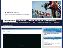 Tablet Screenshot of commonsactionfortheunitednations.org